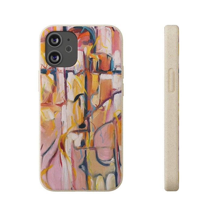 Biodegradable Phone Case with 'Abstract Pueblo' Original Artwork by Barbara Cleary-27
