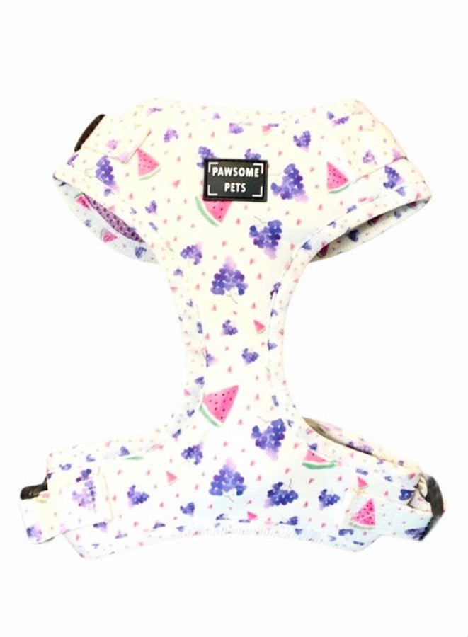 ADJUSTABLE HARNESS - WATERMELON GRAPE SQUEEZE PAWSOME PETS