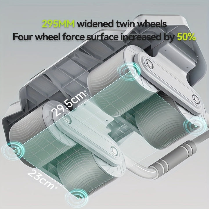 4-Wheel Ab Roller with Elbow Support-3