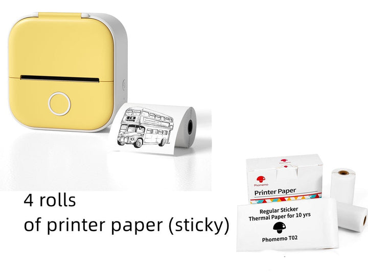 Portable Mini Thermal Label Printer Home Photo Printer Student Wrong Question Printer Bluetooth-compatible Mini Label Printer Price Tag My Store
