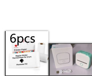 Portable Mini Thermal Label Printer Home Photo Printer Student Wrong Question Printer Bluetooth-compatible Mini Label Printer Price Tag My Store