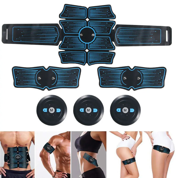 USB Rechargeable Muscle Toner Set for Abdomen & Arms-0