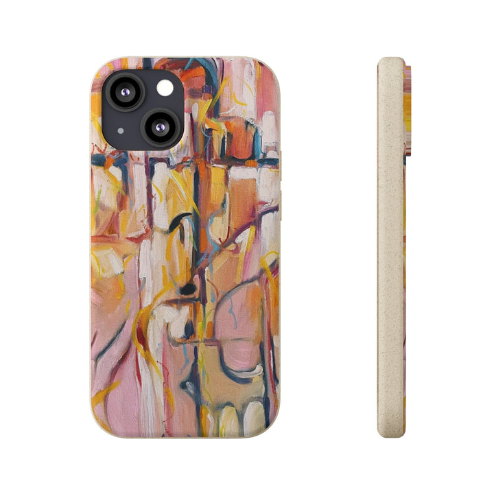 Biodegradable Phone Case with 'Abstract Pueblo' Original Artwork by Barbara Cleary-14