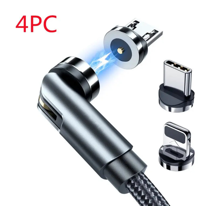Essager Rotate Magnetic Cable 360 Degree USB Type C Charging Cable Fast Charging Magnet Charger 540 Rotate Micro Magnetic Cable My Store