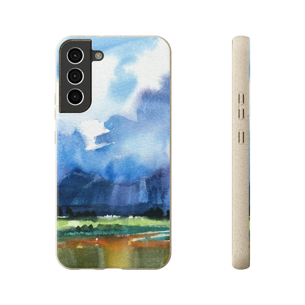 Biodegradable Phone Case with 'Tranquil Mountain View 4' Landscape Original Artwork by Barbara Cleary-40
