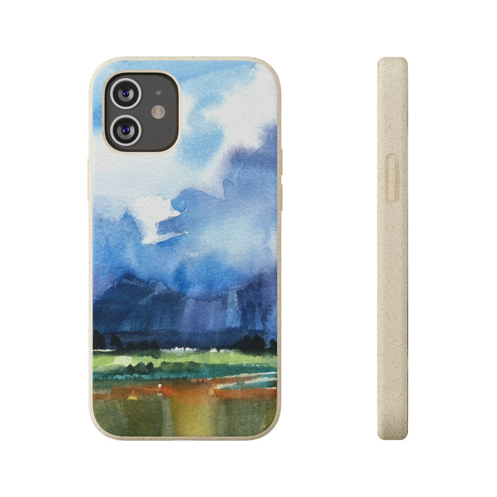 Biodegradable Phone Case with 'Tranquil Mountain View 4' Landscape Original Artwork by Barbara Cleary-17