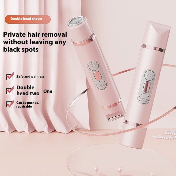 Dual-Head Electric Shaver Painless Women's Epilator Bikini Hair Removal Device Automatic Hair Trimmer Underarm Facial Lips Leg My Store