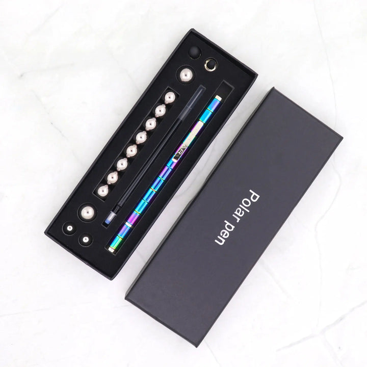 Stress Reducer Relief Toys Gift Box funny black golden kits Fidget magnetic polar pen with stylus ball pen My Store