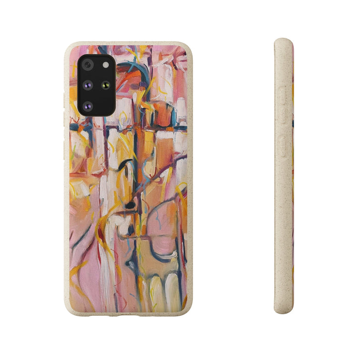 Biodegradable Phone Case with 'Abstract Pueblo' Original Artwork by Barbara Cleary-3