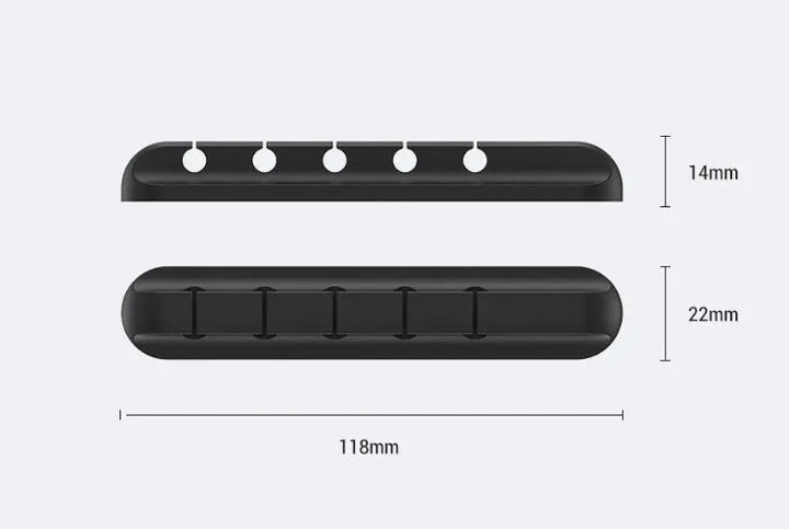 Silicone USB Cable Winder Desktop Cable Organizer Management Multipurpose Clips Cables Protector For Wired Headphones My Store