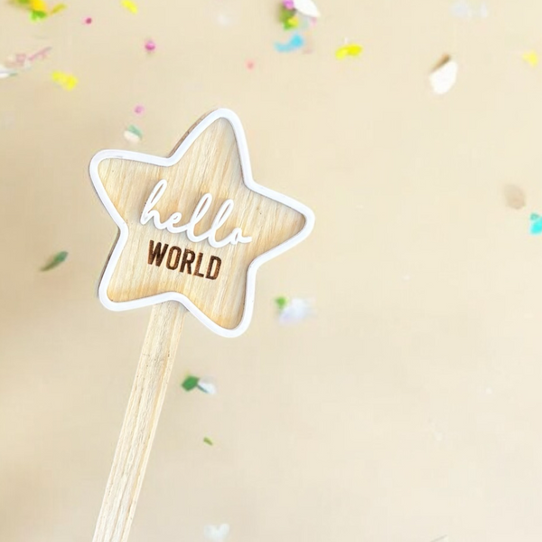 Wooden Baby Milestone Stars-0