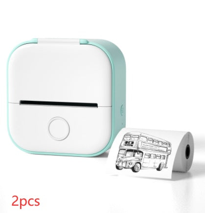 Portable Mini Thermal Label Printer Home Photo Printer Student Wrong Question Printer Bluetooth-compatible Mini Label Printer Price Tag My Store