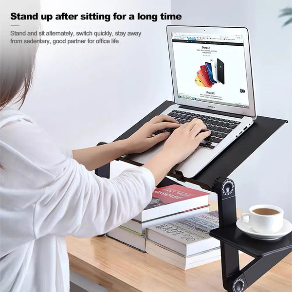 Folding Desk Retractable Adjustable Study Desk In Bed Aluminum Alloy Notebook Computer Bracket Lazy Desk My Store