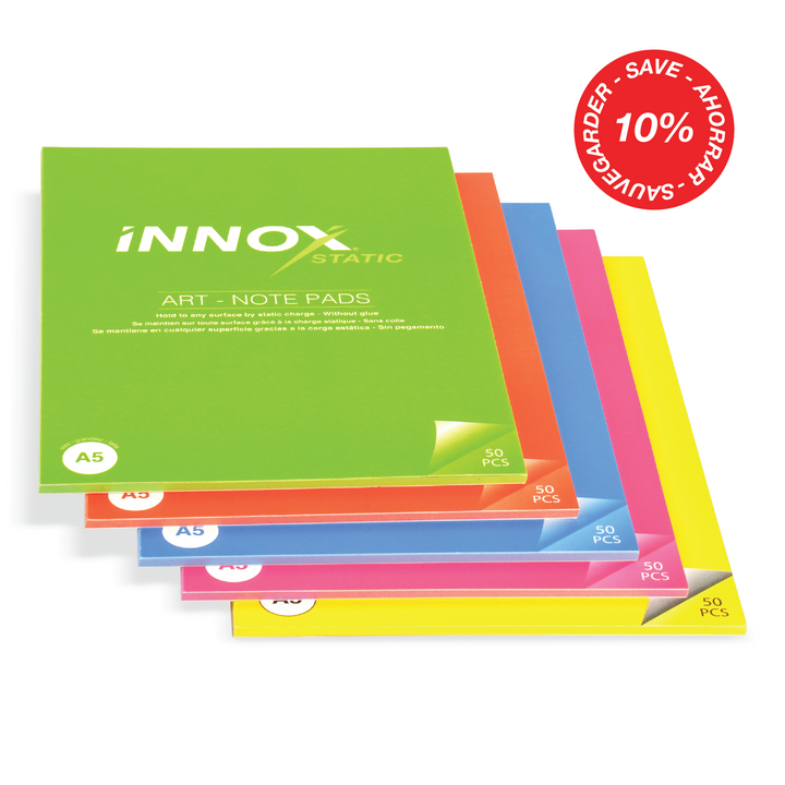 5 pk Notes | Art-Pads Bundled-5-Colours/Size-4