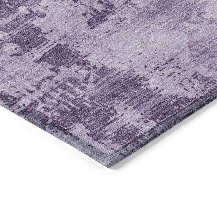 9' X 12' Lavender And Purple Abstract Washable Indoor Outdoor Area Rug-3