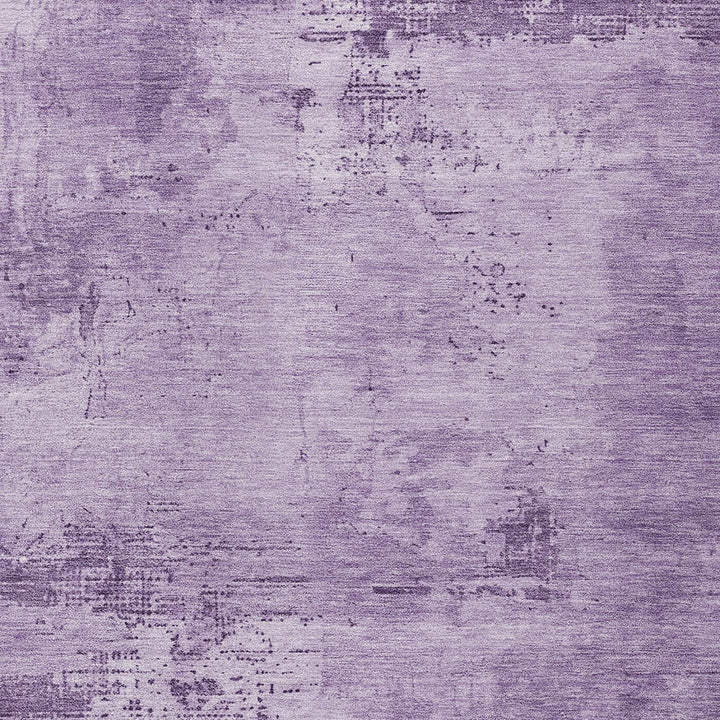 9' X 12' Lavender And Purple Abstract Washable Indoor Outdoor Area Rug-4