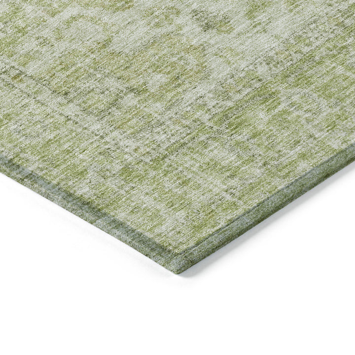 3' X 5' Sage And Ivory Oriental Washable Indoor Outdoor Area Rug-3