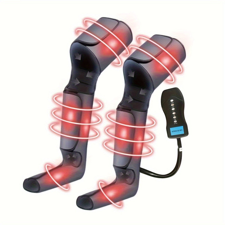 USB-Powered Electric Leg & Foot Massager with Air Compression(Grey)-2