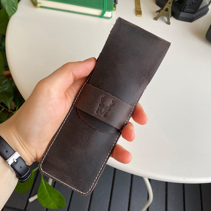 Zey - Genuine Leather Penholder, Pencil Box-4