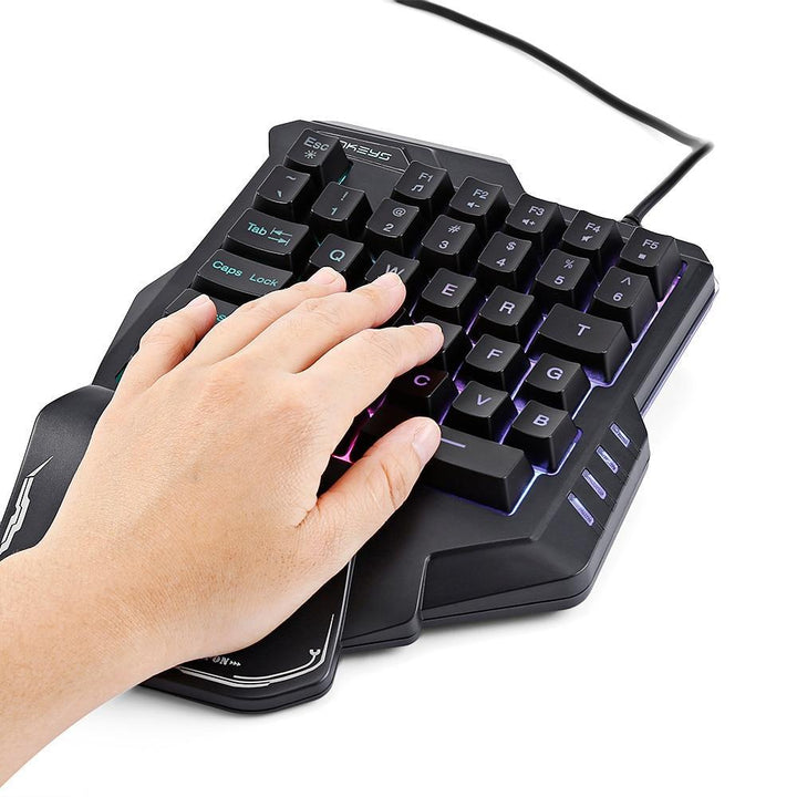 One-Handed Mechanical Gaming Keyboard RGB Backlit Portable Mini Gaming Keypad Game Controller My Store