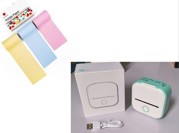 Portable Mini Thermal Label Printer Home Photo Printer Student Wrong Question Printer Bluetooth-compatible Mini Label Printer Price Tag My Store