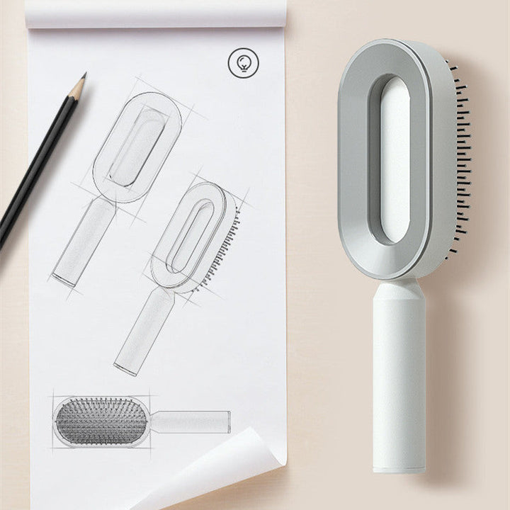 Self Cleaning Hair Brush For Women One-key Cleaning Hair Loss Airbag Massage Scalp Comb Anti-Static Hairbrush My Store