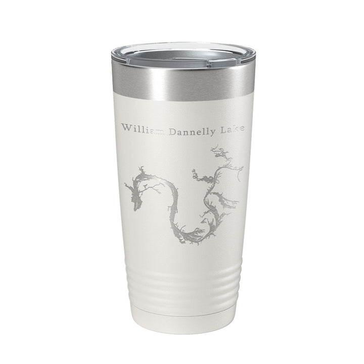 William Bill Dannelly Reservoir Tumbler Lake Map Travel Mug Insulated Laser Engraved Coffee Cup Millers Ferry Alabama 20 oz CarveBright