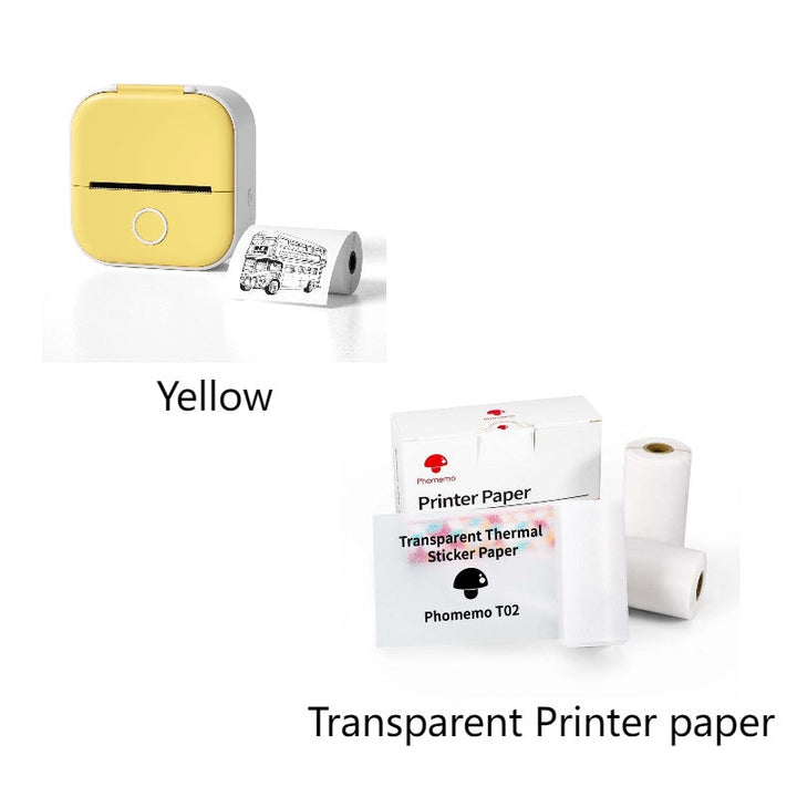 Portable Mini Thermal Label Printer Home Photo Printer Student Wrong Question Printer Bluetooth-compatible Mini Label Printer Price Tag My Store