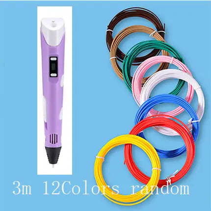 3D print pen 3D pen two generation graffiti 3D stereoscopic paintbrush children puzzle painting toys My Store