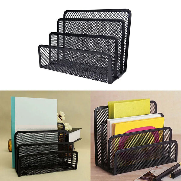 Book Shelves Desk-Organizer Office Mesh Home Metal 1pcs My Store