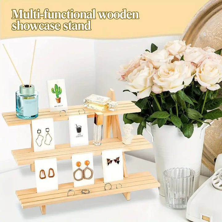 Add a touch of elegance with this handcrafted wooden riser shelf-4
