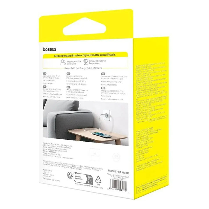 Wall Charger Baseus P10110909213-01 White 25 W-1
