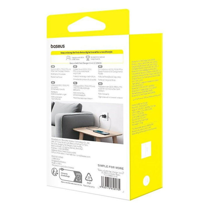Wall Charger Baseus P10110909113-01 Black 25 W-1