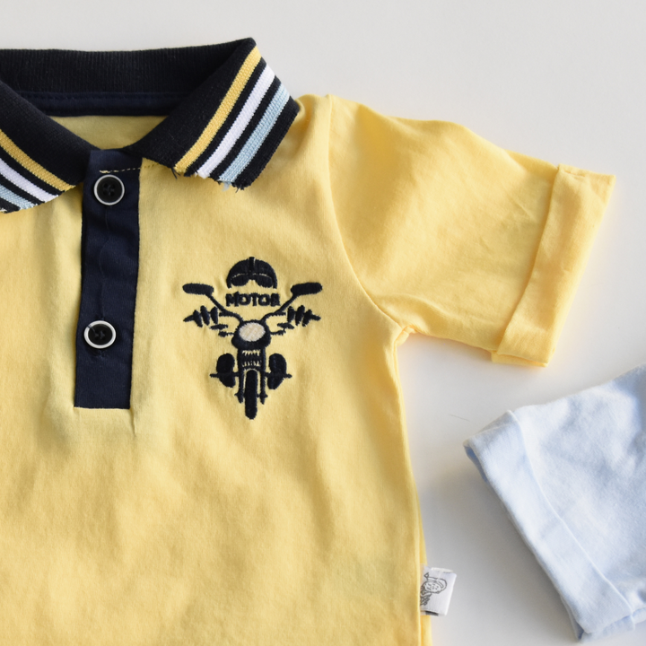 Born To Ride Boys Polo Set-2