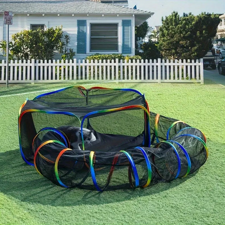 Tunnel Tent Playpen for Cats & Small Pets-1