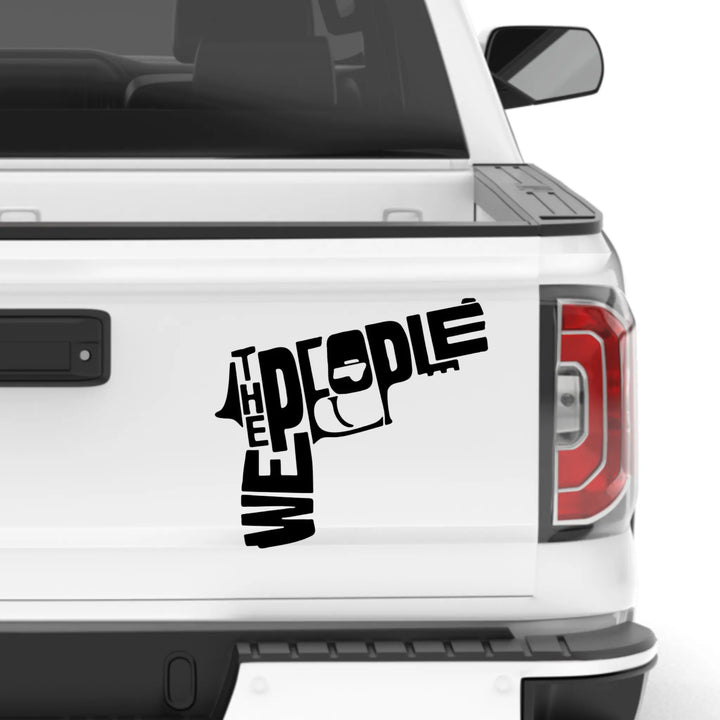 We The People Gun 2nd Amendment Veteran Vinyl Decal Sticker-0