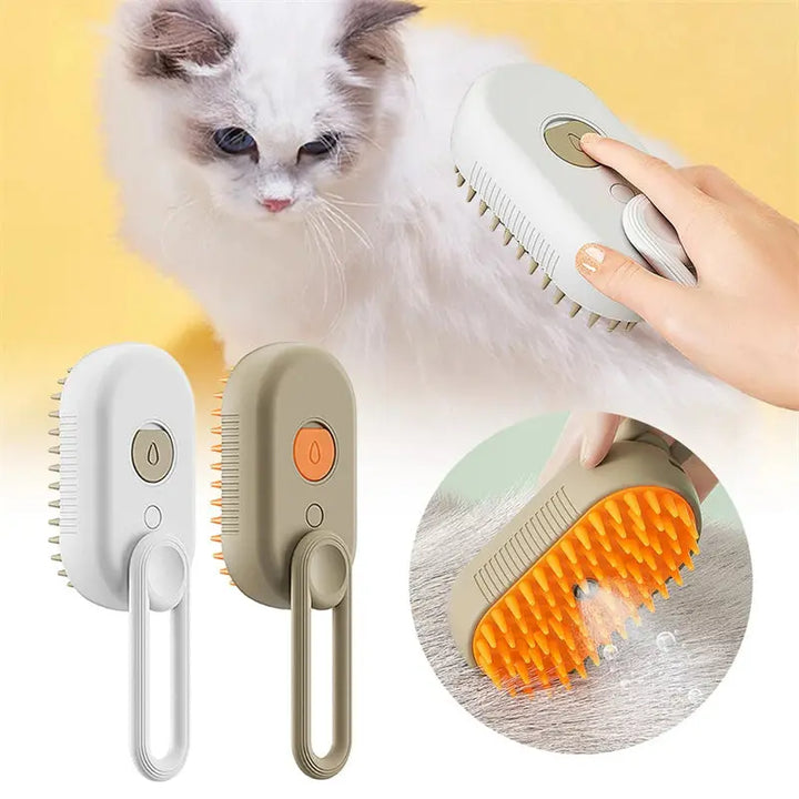 Cat Steam Brush Steamy Dog Brush 3 In 1 Electric Spray Cat Hair Brushes For Massage Pet Grooming Comb Hair Removal Combs Pet Products My Store