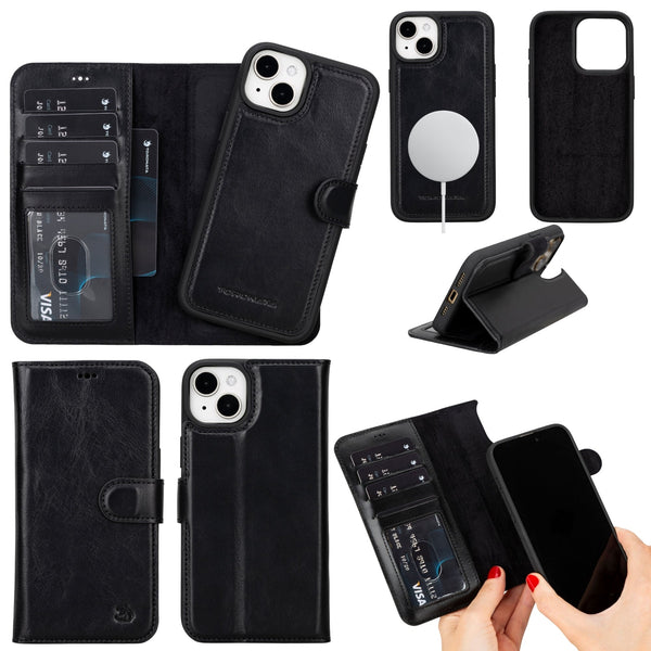 Casper Leather iPhone 14 Plus Wallet Case | MagSafe-0