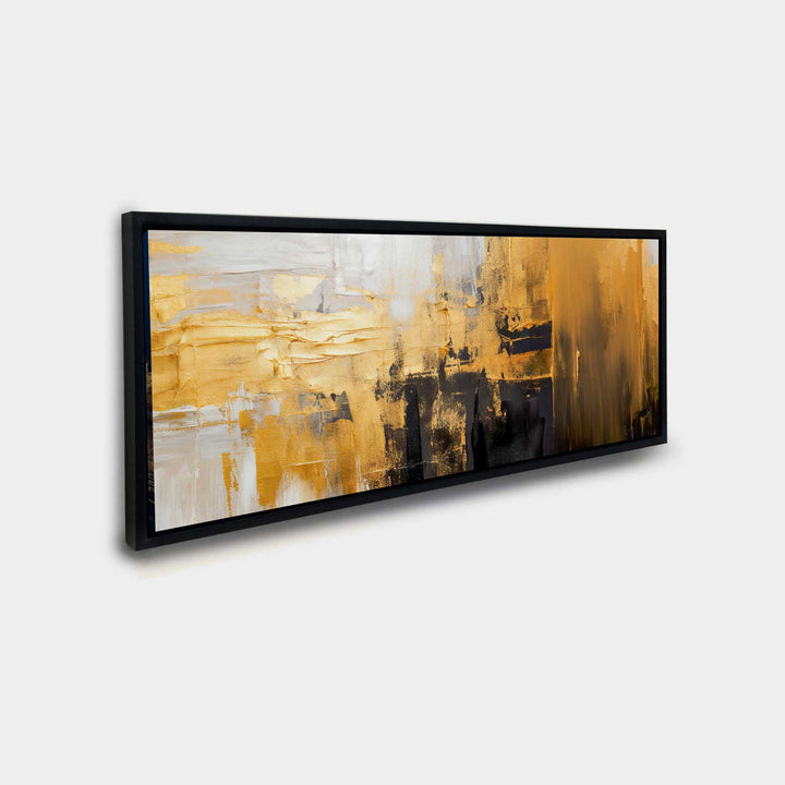 Abstract with gold and white 72" x 24"-2