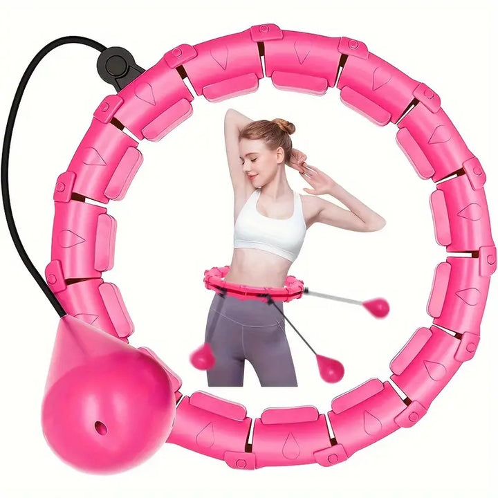 Adjustable Weighted Fitness Hoops for Effective Abdomen Workout-1