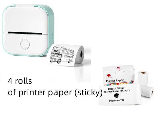 Portable Mini Thermal Label Printer Home Photo Printer Student Wrong Question Printer Bluetooth-compatible Mini Label Printer Price Tag My Store