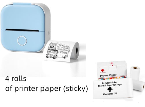 Portable Mini Thermal Label Printer Home Photo Printer Student Wrong Question Printer Bluetooth-compatible Mini Label Printer Price Tag My Store
