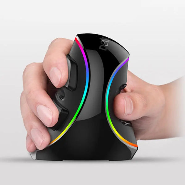 Vertical Ergonomic Snail RGB Anti-Mouse Hand Wired Mouse My Store