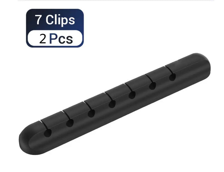 Silicone USB Cable Winder Desktop Cable Organizer Management Multipurpose Clips Cables Protector For Wired Headphones My Store