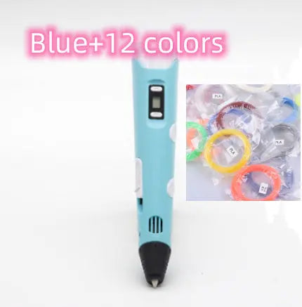 3D print pen 3D pen two generation graffiti 3D stereoscopic paintbrush children puzzle painting toys My Store