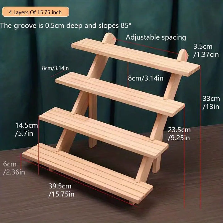 Add a touch of elegance with this handcrafted wooden riser shelf-6