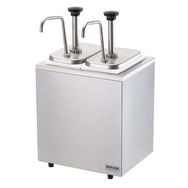 Cold Condiment Bar | (2) Pumps & Fountain Jars-0