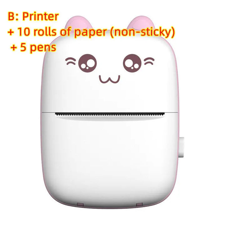 Mini Printer Portable Mini Bluetooth WiFi New Wrong Printer Mobile Phone Photo Title Note Hot Print Pocket Student Error Label Printer My Store