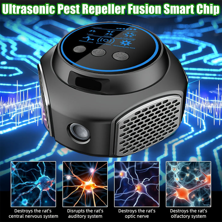 Soundwave Indoor Mouse Repeller with LED Light-1