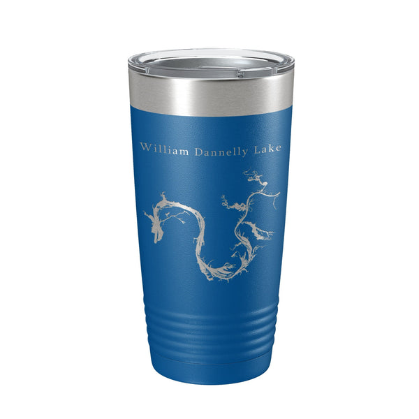 William Bill Dannelly Reservoir Tumbler Lake Map Travel Mug Insulated Laser Engraved Coffee Cup Millers Ferry Alabama 20 oz CarveBright